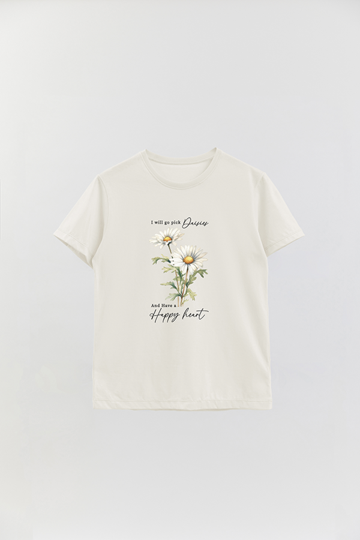 REMERA BASICA ESTAMPADA FLO2 HAPPY HEART