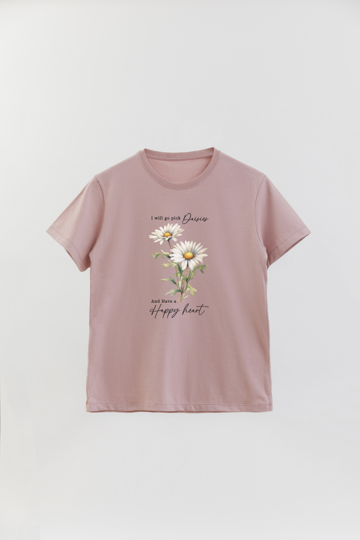 REMERA BASICA ESTAMPADA FLO2 HAPPY HEART