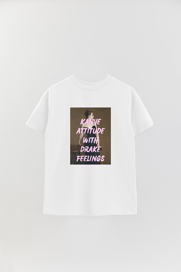 REMERA OVER ESTAMPADA ART COLLECTION 41 KANYE ATTITUDE