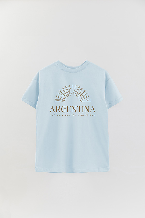 REMERA OVER ESTAMPADA ARG MS LAS MALVINAS