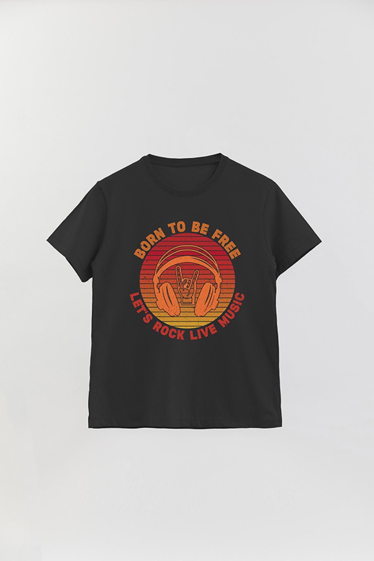 REMERA BASICA ESTAMPADA MS BORN TO BE FREE