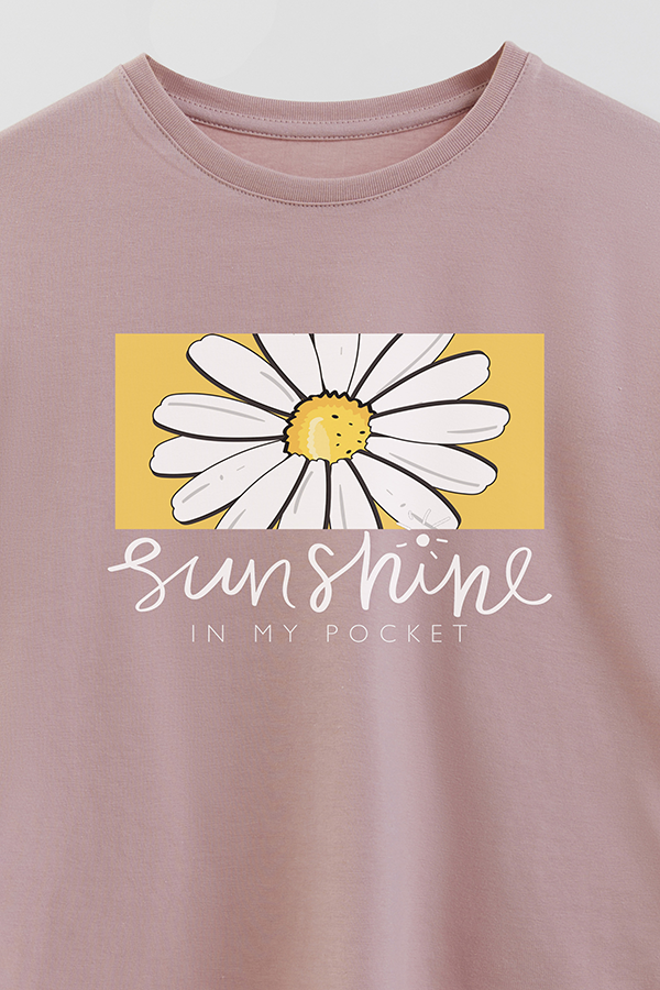REMERA GIRL OVER SUNSHINE