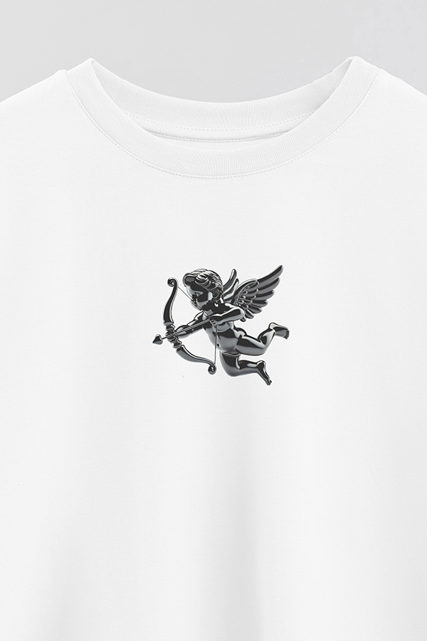 REMERA CROP ESTAMPADA ANTI VALENTINE HEARTBREAK ARROWS