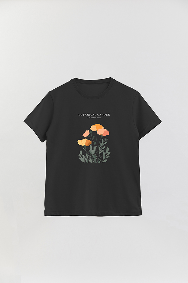 REMERA BASICA ESTAMPADA GARDEN 21