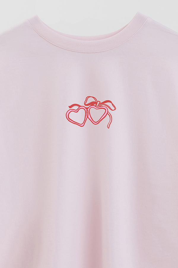 REMERA CROP ESTAMPADA VALENTINE CHARM 1