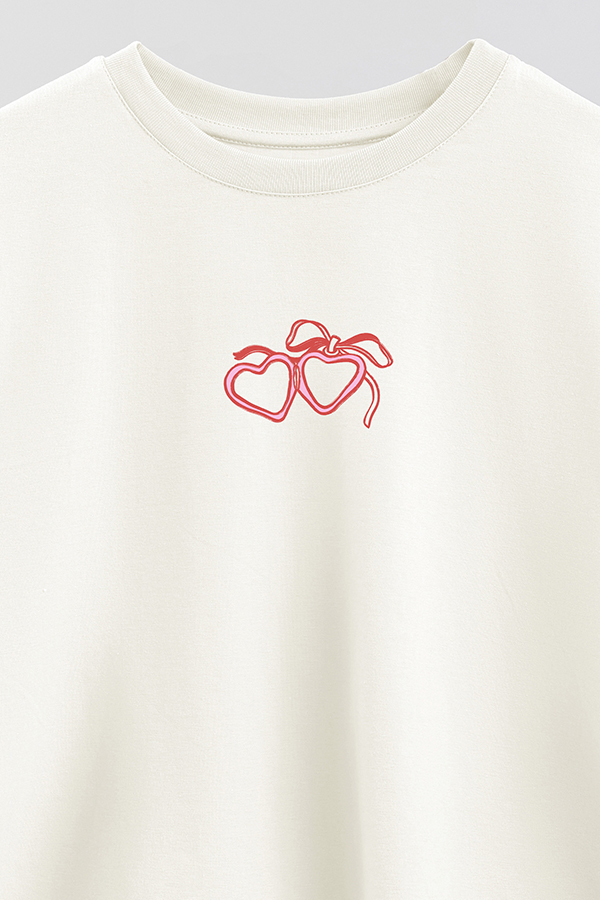 REMERA CROP ESTAMPADA VALENTINE CHARM 1