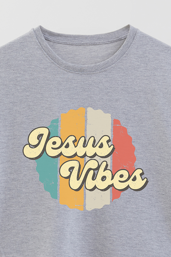 REMERA BASICA UNISEX RT JESUS VIBES