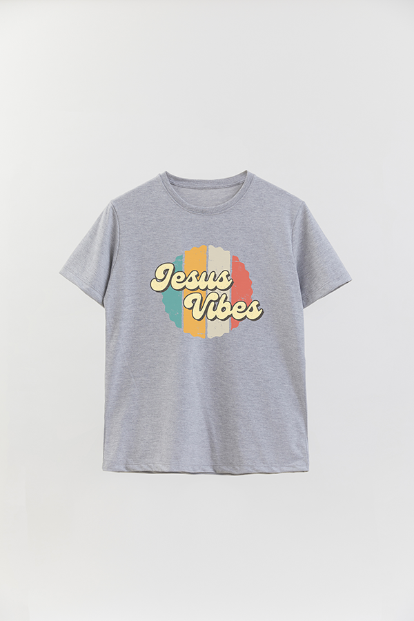 REMERA BASICA UNISEX RT JESUS VIBES