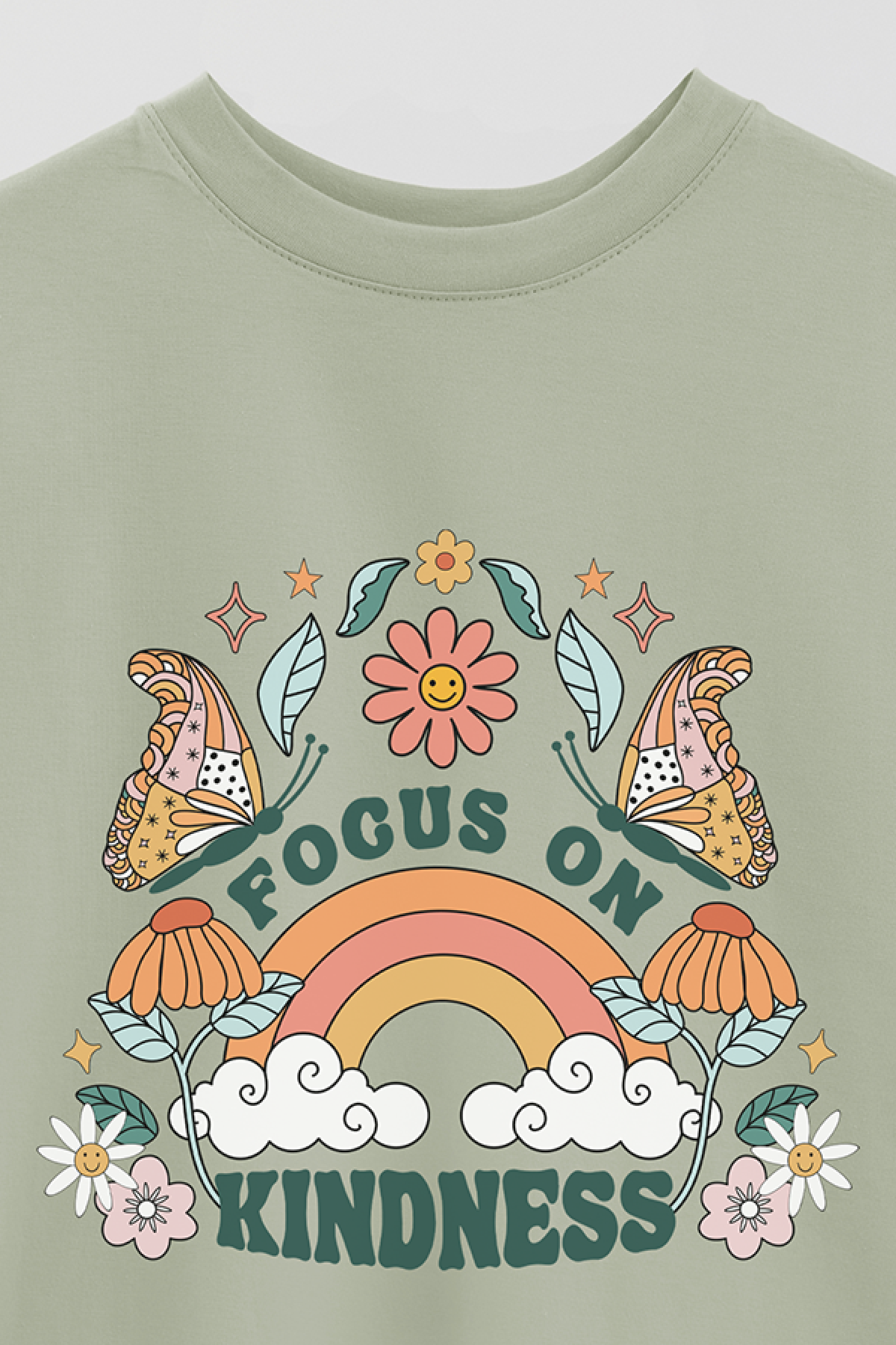 REMERA OVER ESTAMPADA BH2 FOCUS ON KINDNESS