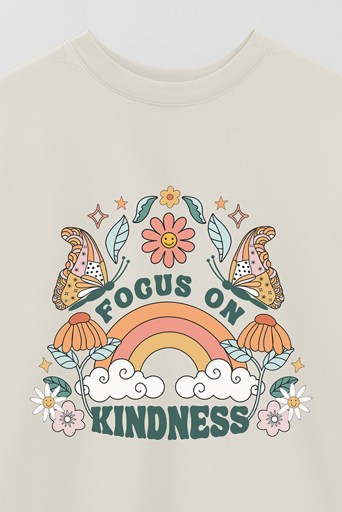 REMERA OVER ESTAMPADA BH2 FOCUS ON KINDNESS