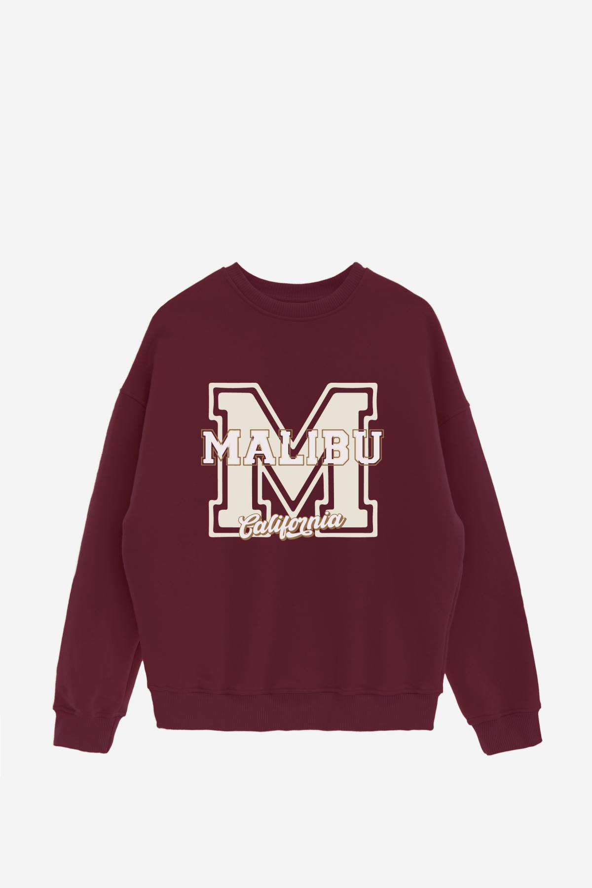 BUZO CREWNECK ESTAMPADO VARSITY MALIBU
