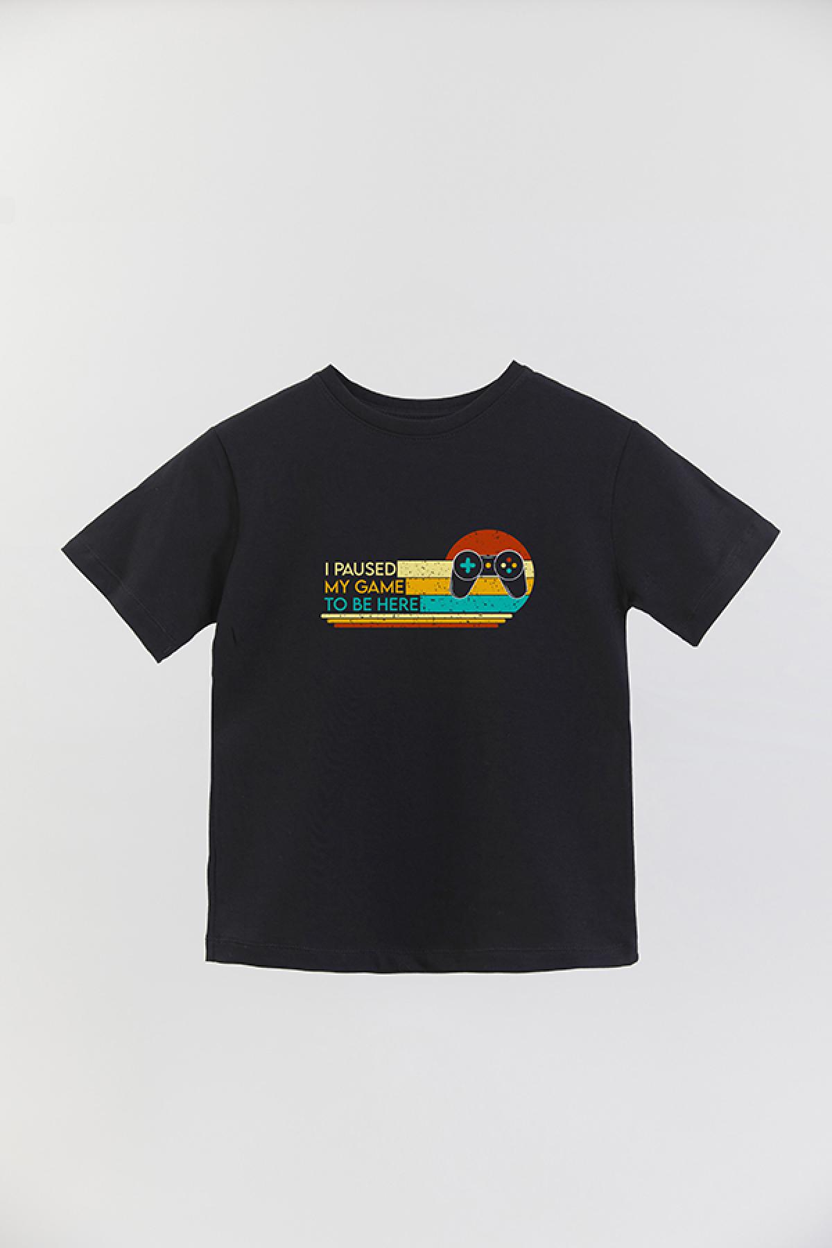REMERA BASIC BOY GM I PAUSED MY GAME RETRO
