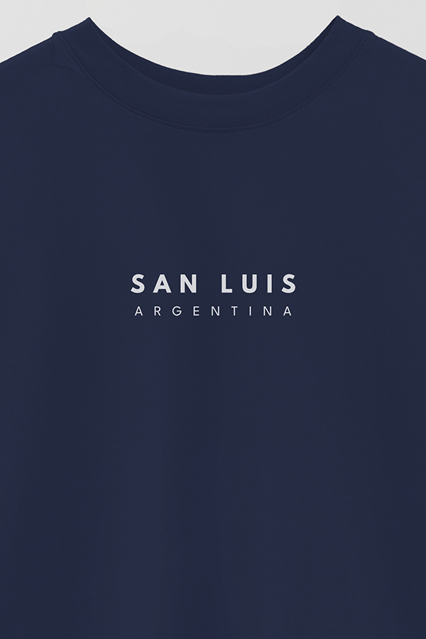 REMERA OVER ESTAMPADA ARG BD SAN LUIS