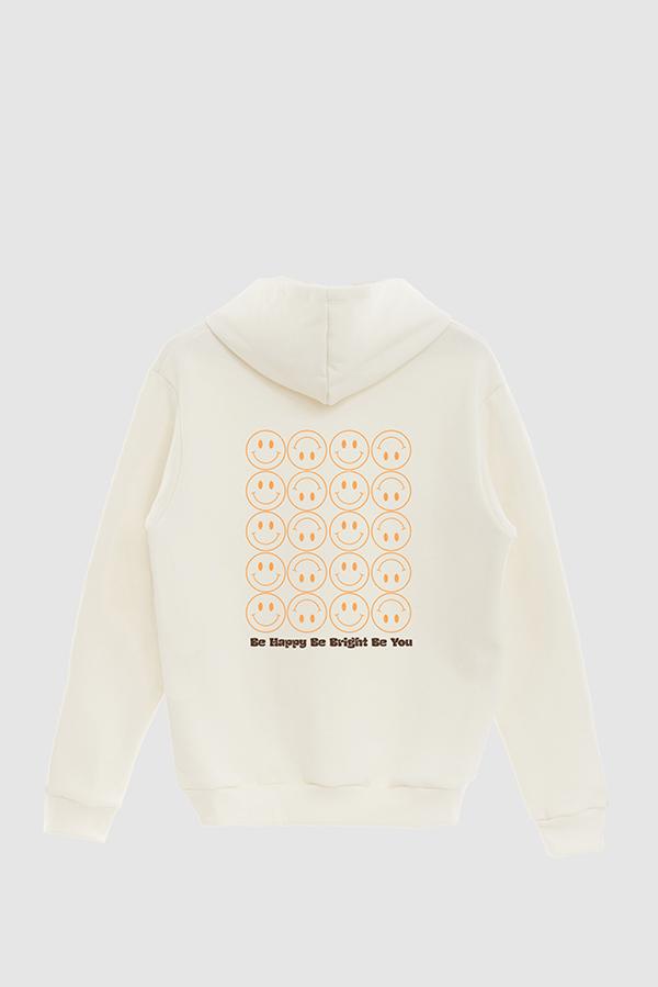 HOODIE ESTAMPADO RTR BE HAPPY BE BRIGHT
