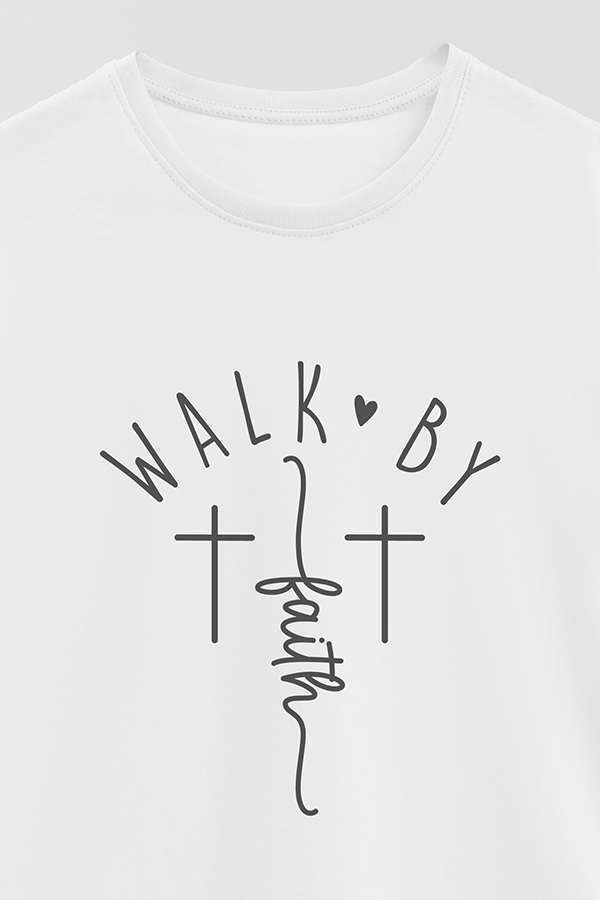 REMERA BASICA UNISEX MNM WALK BY FAITH