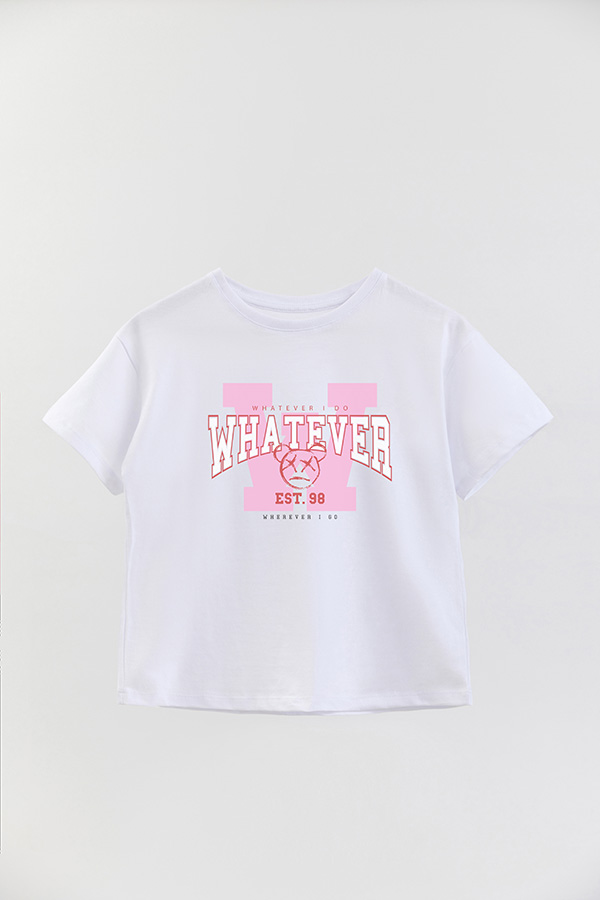 REMERA GIRL OVER WHATEVER