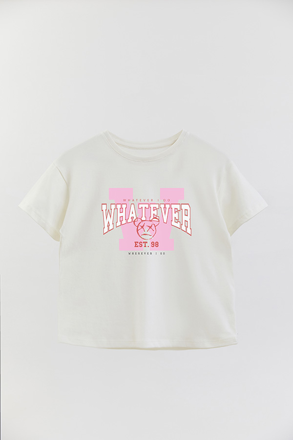 REMERA GIRL OVER WHATEVER