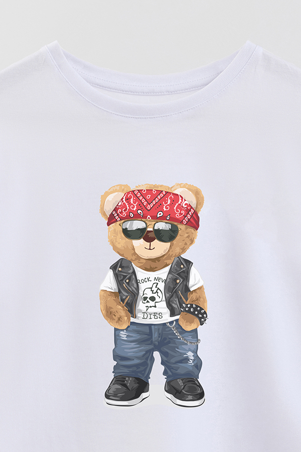 REMERA GB OVERSIZE TEDDY ROCK NEVER DIES