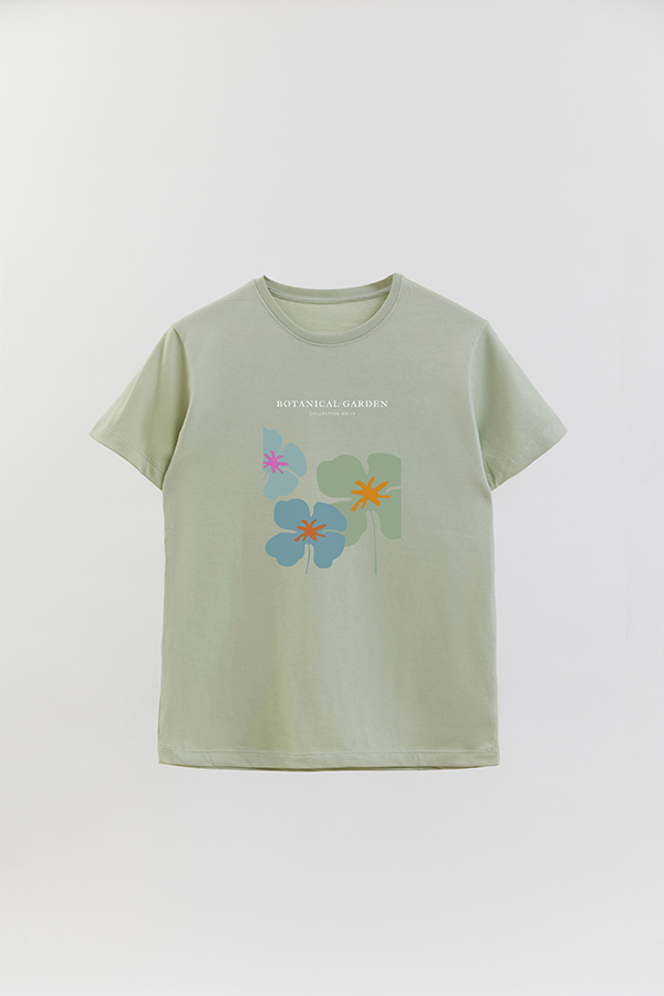 REMERA BASICA ESTAMPADA GARDEN 15