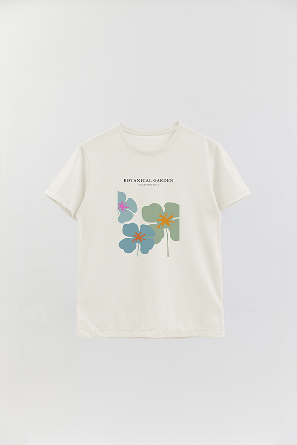 REMERA BASICA ESTAMPADA GARDEN 15