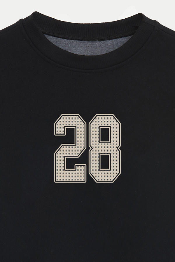BUZO CROP ESTAMPADO VARSITY 28