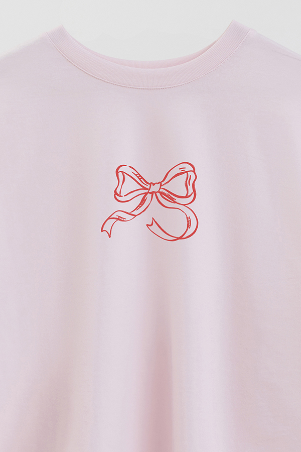 REMERA CROP ESTAMPADA VALENTINE BOW 4