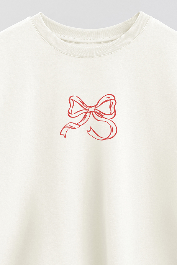 REMERA CROP ESTAMPADA VALENTINE BOW 4