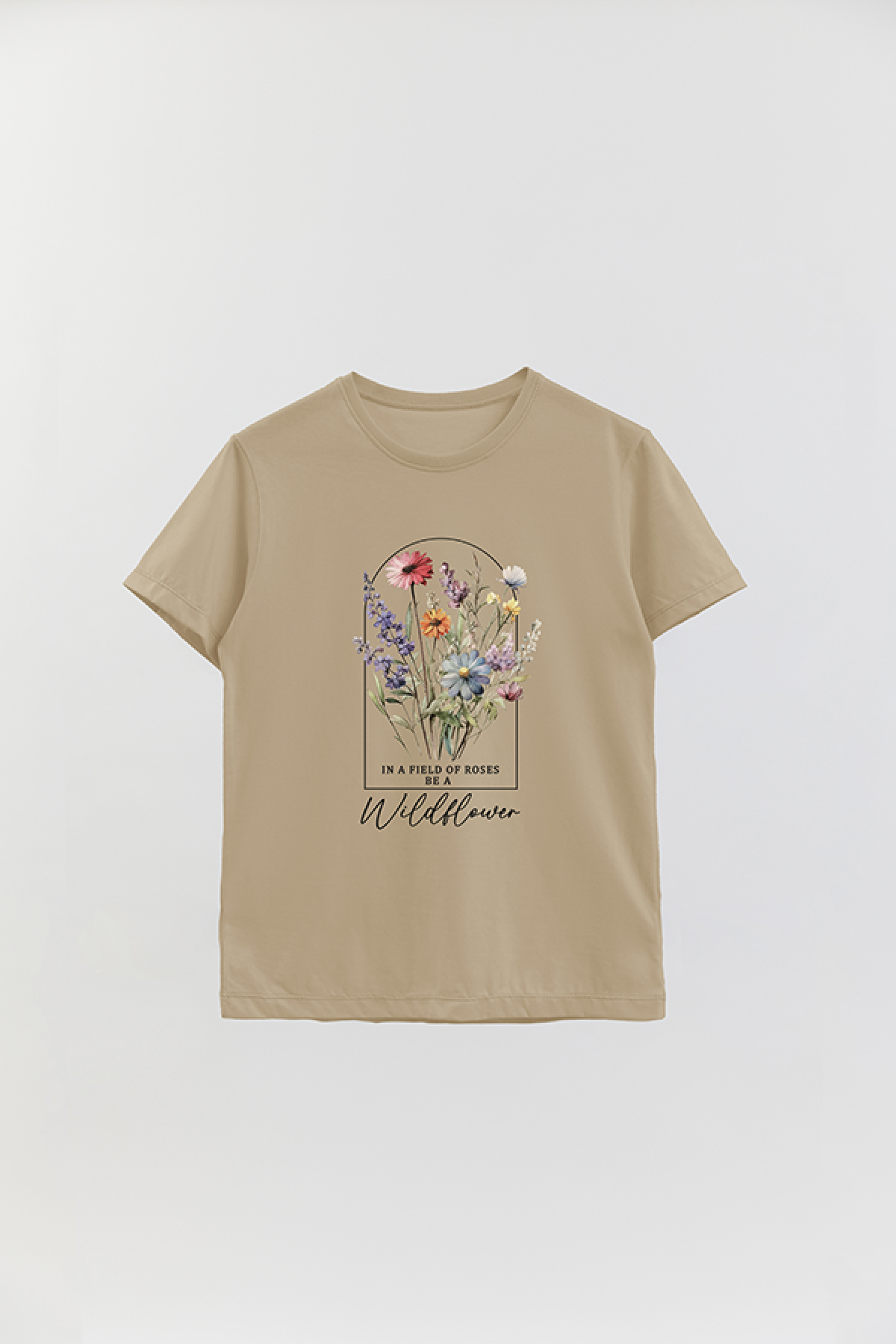 REMERA BASICA ESTAMPADA FLO2 IN A FIELD OF ROSES