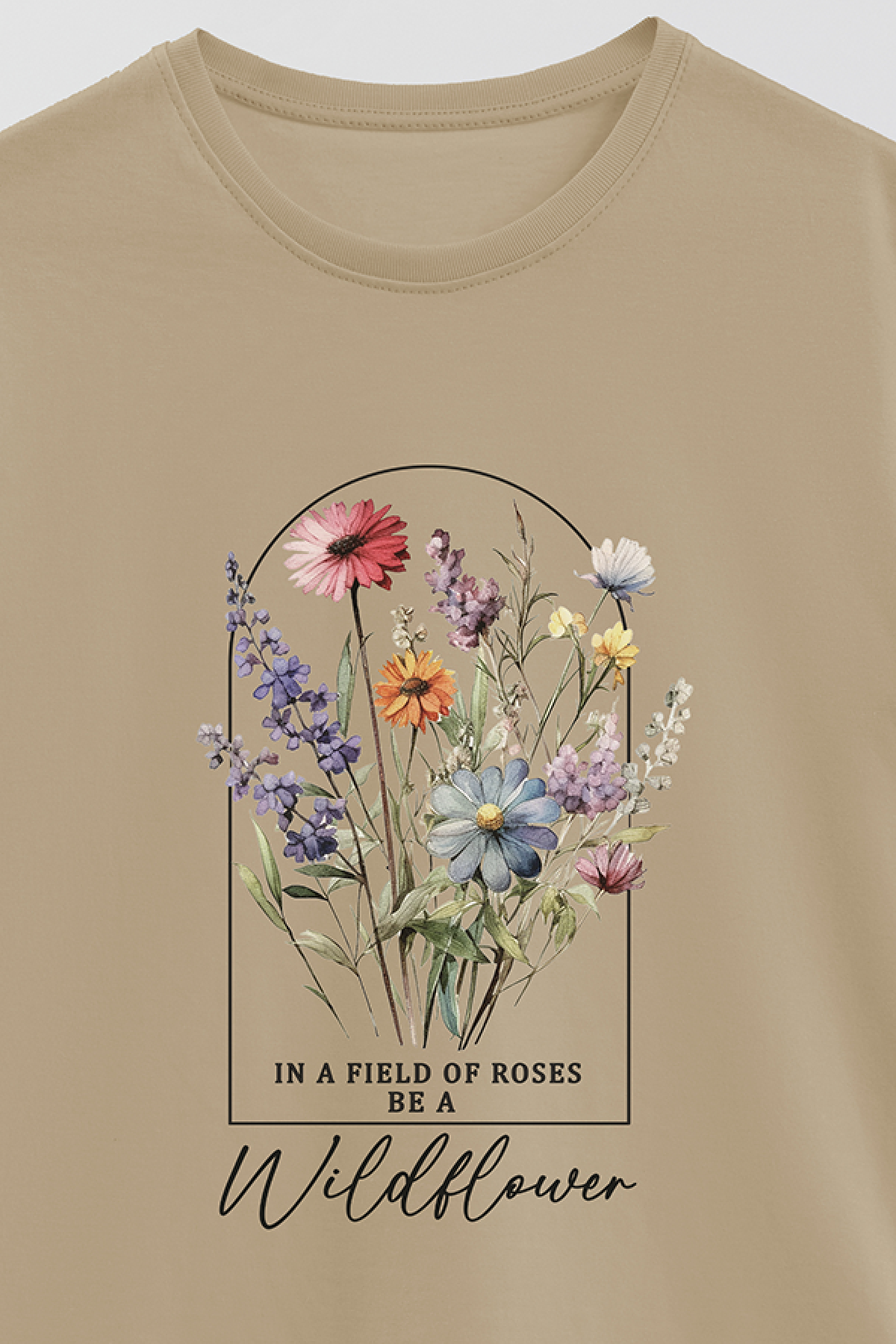 REMERA BASICA ESTAMPADA FLO2 IN A FIELD OF ROSES