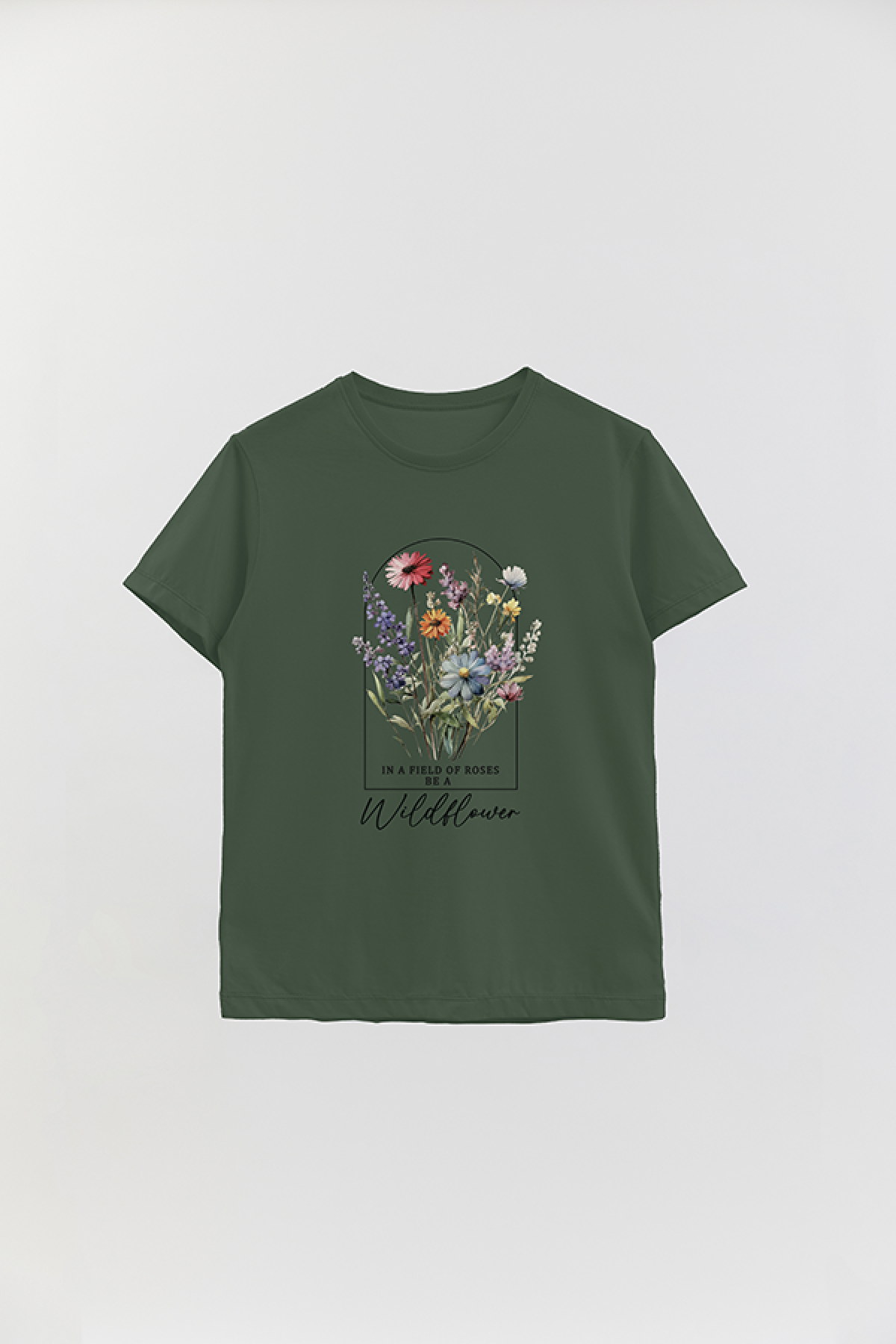 REMERA BASICA ESTAMPADA FLO2 IN A FIELD OF ROSES