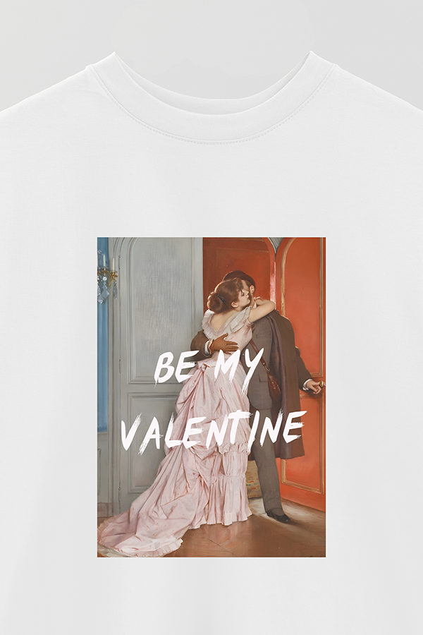 REMERA OVER ESTAMPADA ART COLLECTION 85 BE MY VALENTINE