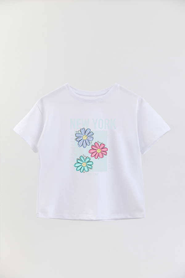 REMERA GIRL OVER NEW YORK