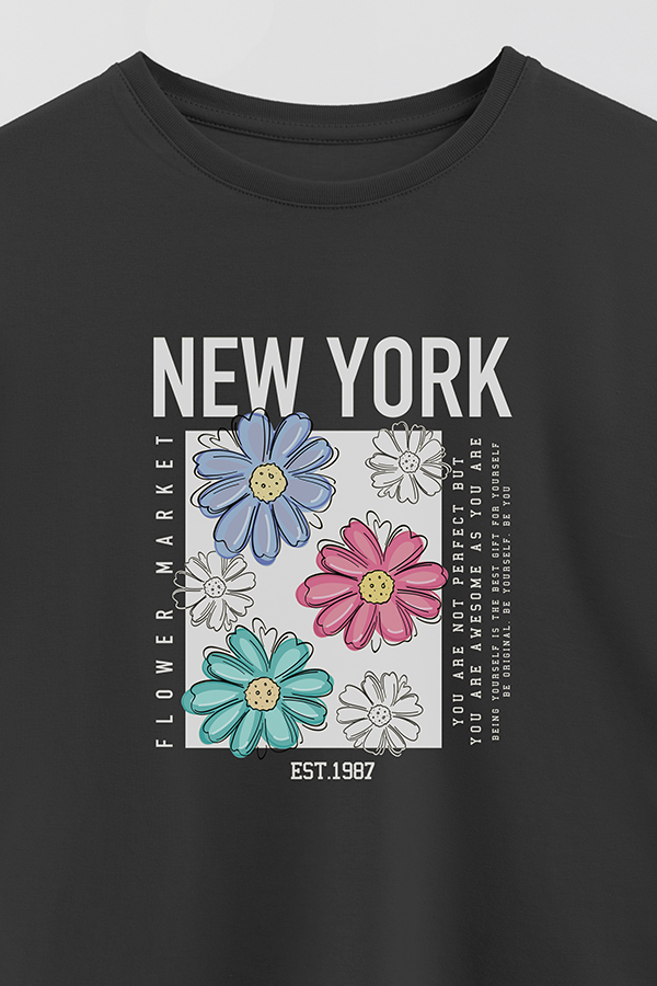 REMERA GIRL OVER NEW YORK