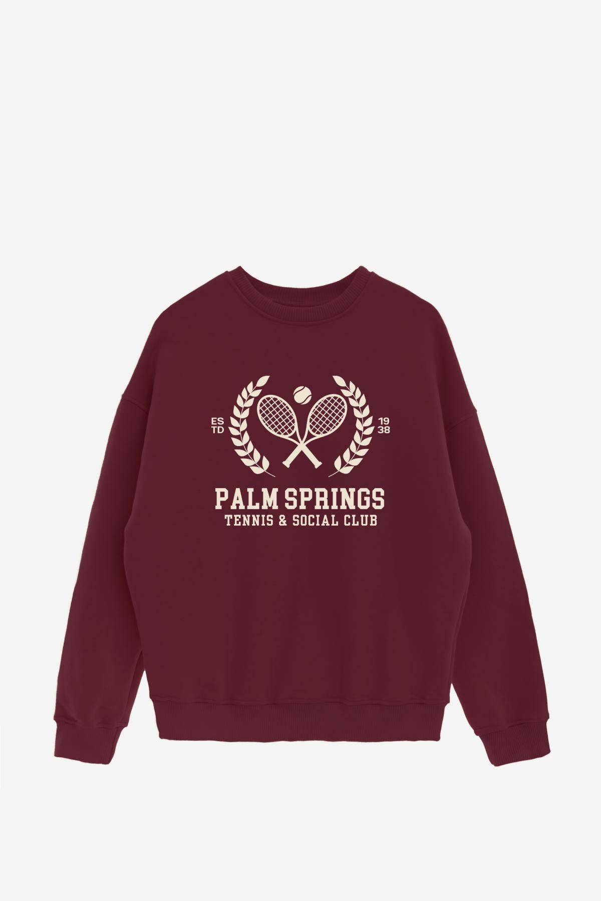 BUZO CREWNECK ESTAMPADO VARSITY PALM SPRING