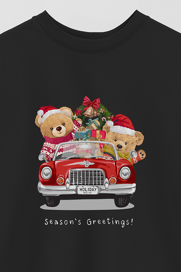 REMERA OVER ESTAMPADA TEDDY XMAS 11