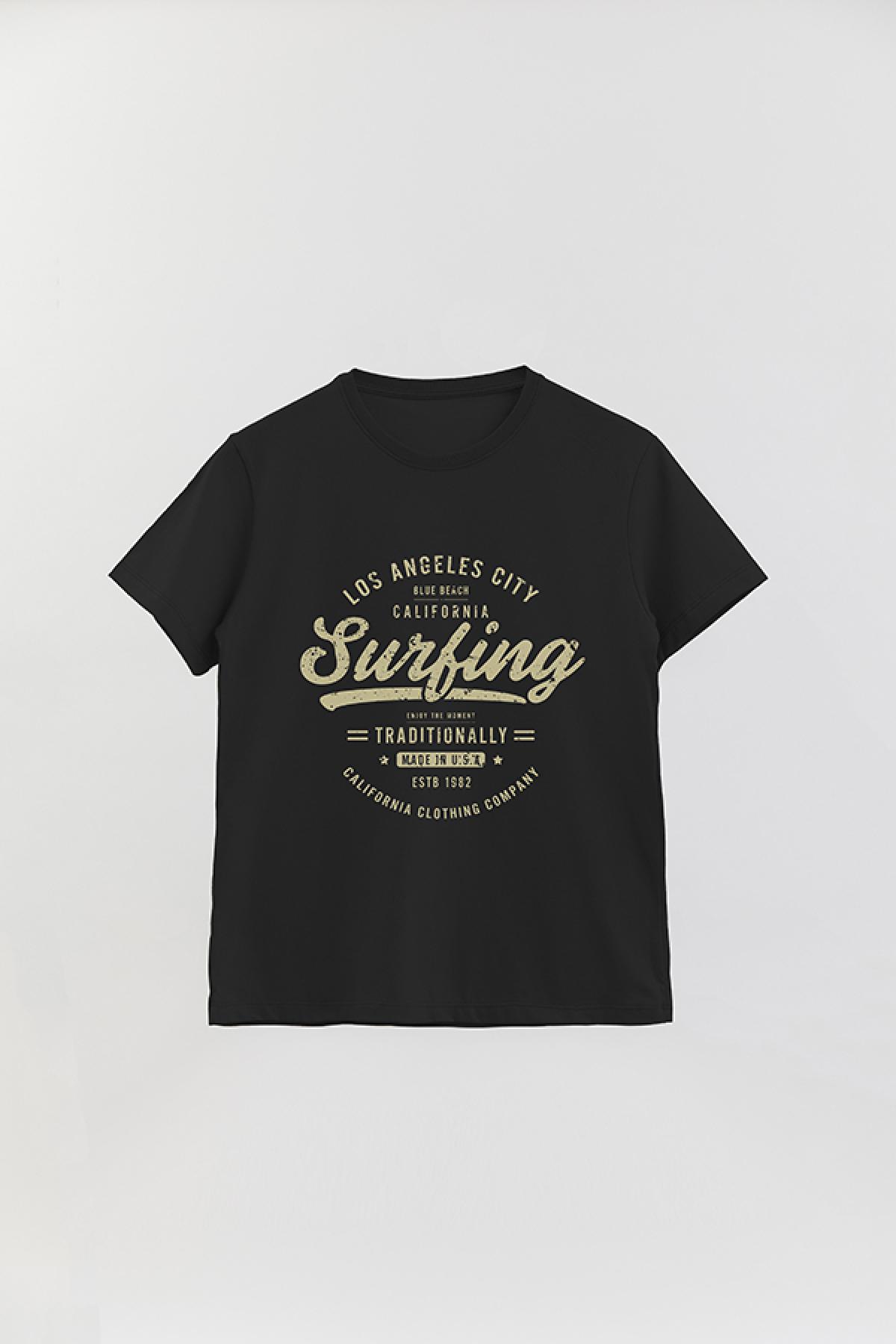 REMERA BASICA ESTAMPADA VG LOS ANGELES SURFING