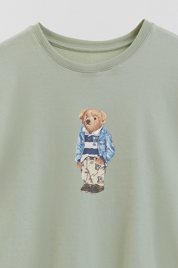 REMERA GB OVERSIZE BEAR DENIM BEAR