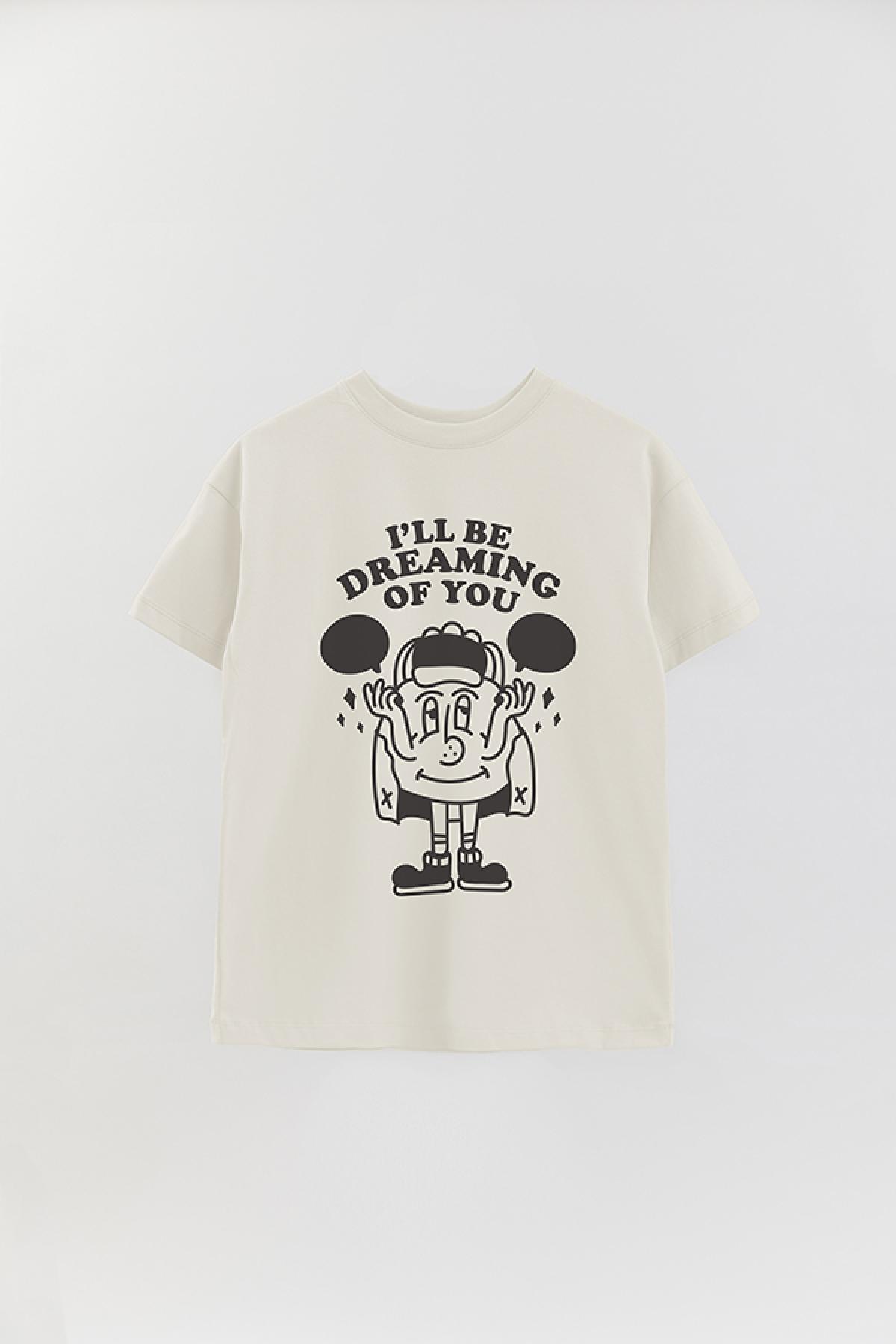 REMERA OVER ESTAMPADA GR I'LL BE DREAMING OF YOU