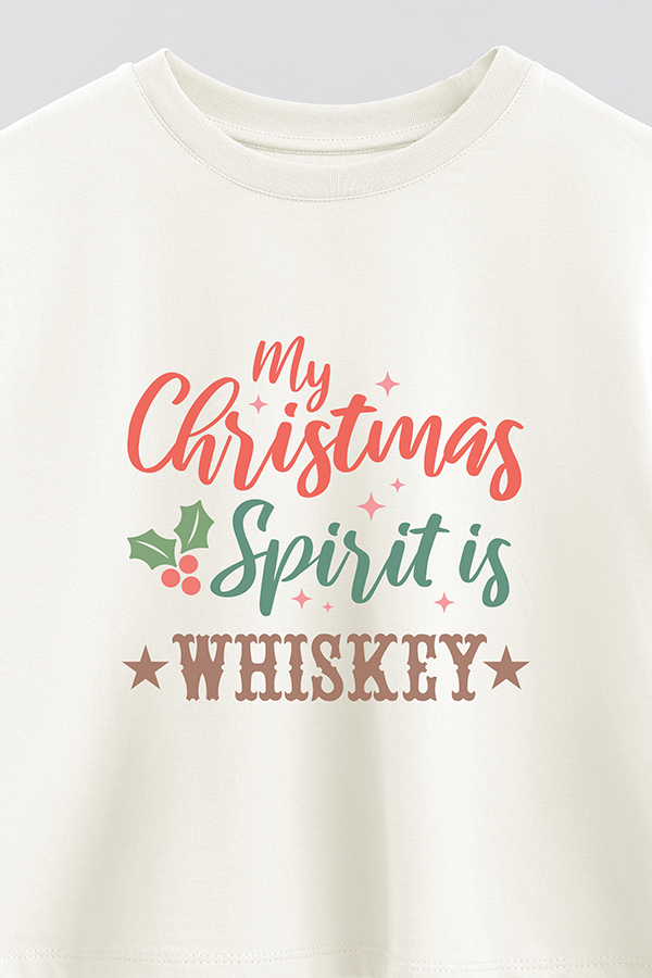REMERA CROP WHISKY