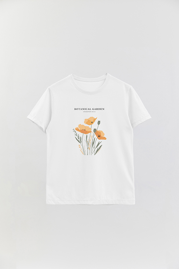 REMERA BASICA ESTAMPADA GARDEN 44
