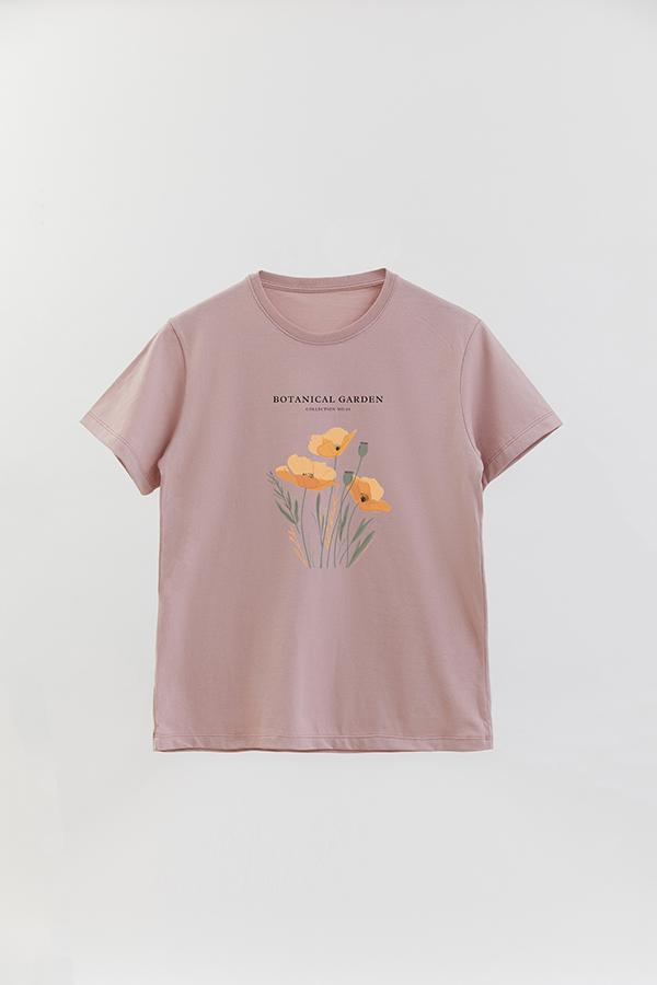 REMERA BASICA ESTAMPADA GARDEN 44