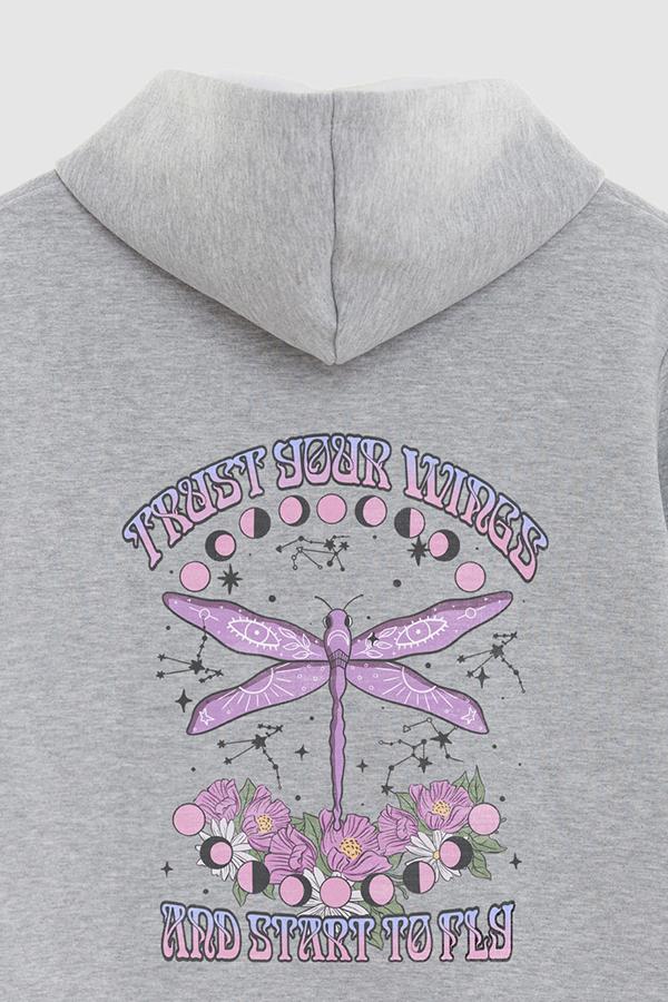 HOODIE ESTAMPADO CLSTL TRUST YOUR WINGS