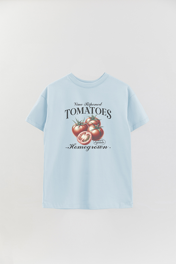 REMERA OVER ESTAMPADA HARVEST TOMATOES