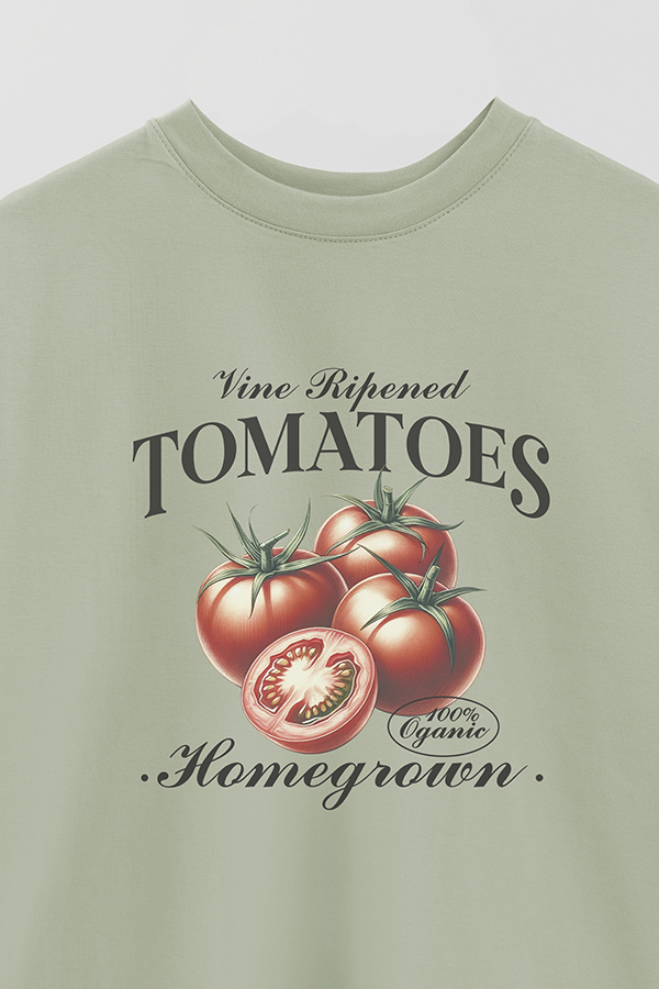REMERA OVER ESTAMPADA HARVEST TOMATOES