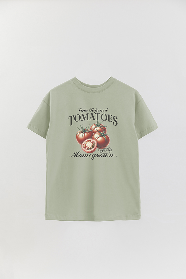 REMERA OVER ESTAMPADA HARVEST TOMATOES