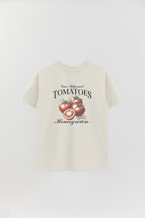 REMERA OVER ESTAMPADA HARVEST TOMATOES