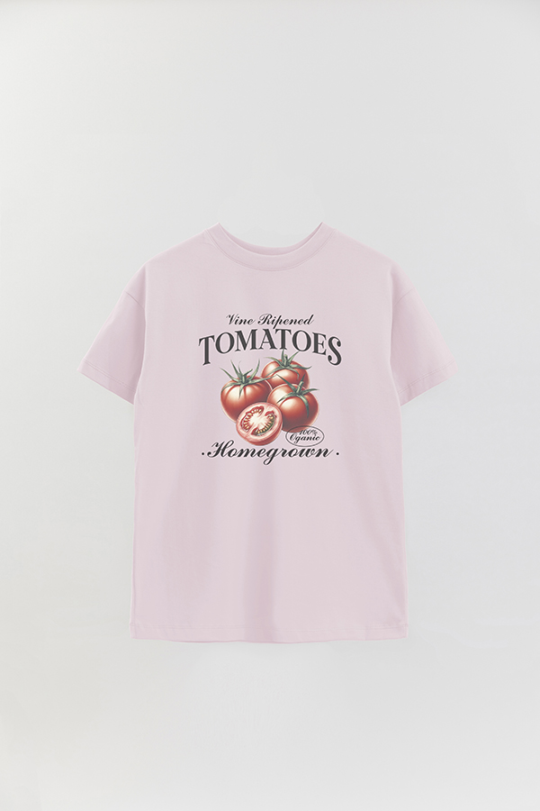 REMERA OVER ESTAMPADA HARVEST TOMATOES