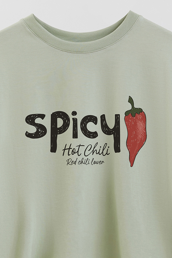 REMERA CROP ESTAMPADA FRSP SPICY HOT
