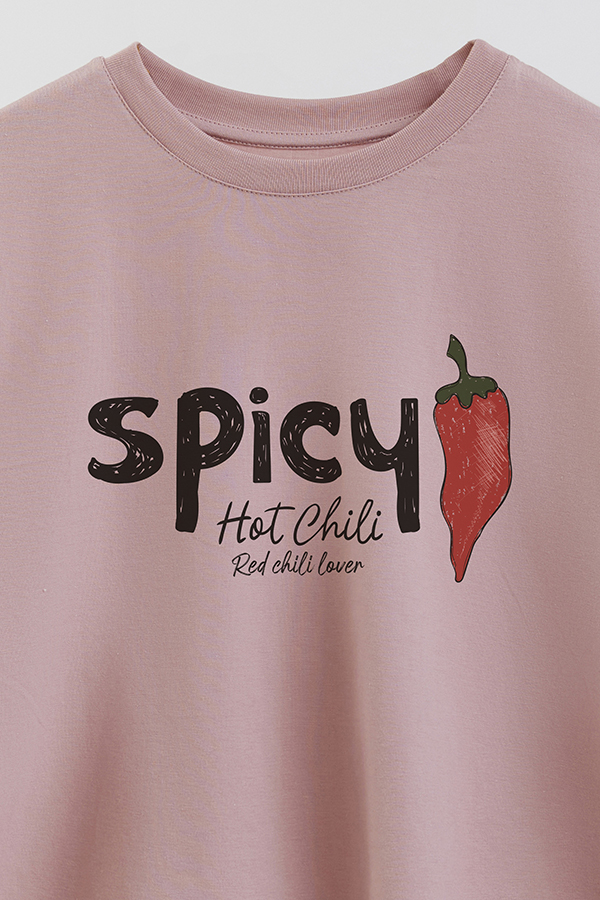 REMERA CROP ESTAMPADA FRSP SPICY HOT