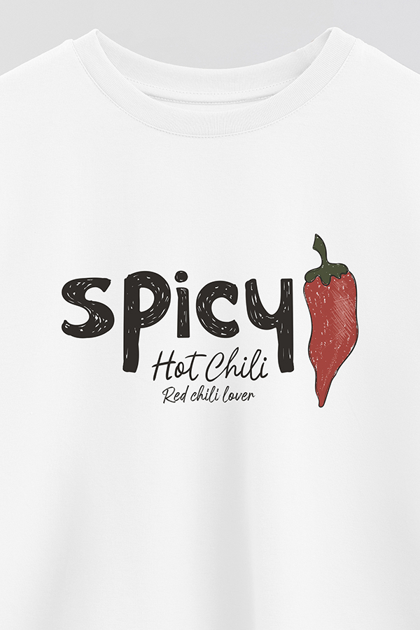 REMERA CROP ESTAMPADA FRSP SPICY HOT